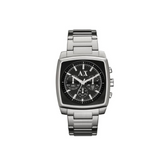 Armani Exchange Men’s Quartz Silver Stainless Steel Black Dial 40mm Watch (AX2253)