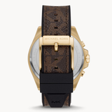 Michael Kors Men's Brecken Stainless Steel Chronograph Multicolor Dial 45mm Watch(MK8849)