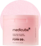 Medicube PDRN Pink Collagen Toning Gel Toner Pad 70 Pcs