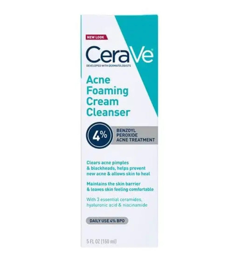 CeraVe Acne Foaming Cream Cleanser CeraVe Acne Foaming Cream Cleanser