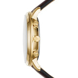 Fossil FS5763 Black Stainless Steel 44MM Chronograph Quartz Watch for Gents