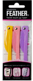 Feather Flamingo Facial Touch-up Razor (3 Razors X 1 Pack)