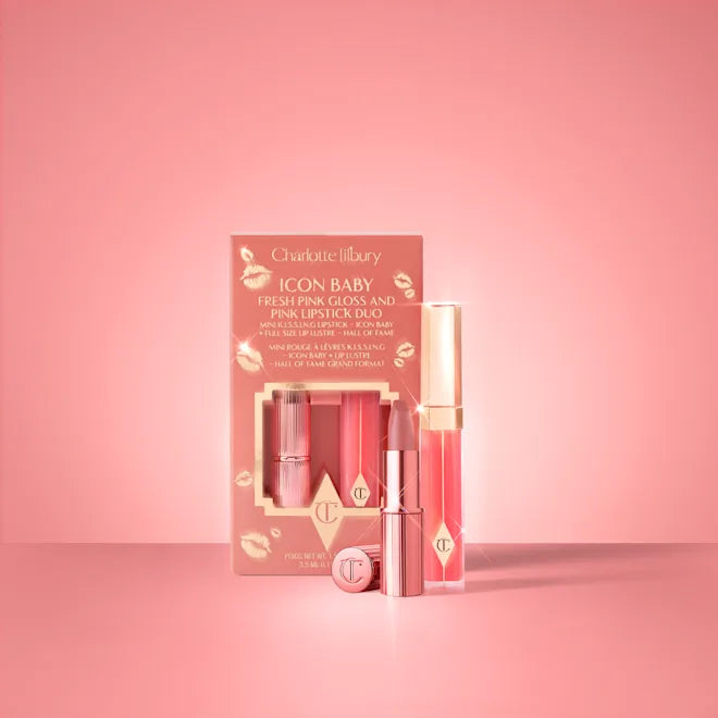 Charlotte Tilbury K.I.S.S.I.N.G Lipstick and Lip Gloss Duo Icon Baby Charlotte Tilbury K.I.S.S.I.N.G Lipstick and Lip Gloss Duo Icon Baby