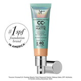IT Cosmetics CC+ Cream Natural Matte Foundation with SPF 40