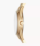 Michael Kors Mini Slim Runway 33MM Three-Hand Gold-Tone Stainless Steel Watch