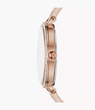 Michael Kors Women’s Quartz Stainless Steel Rose Gold Dial 36mm Watch (MK3785)