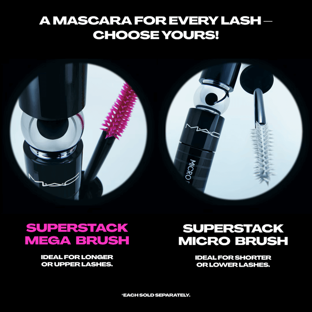 MAC MACStack Mega Brush Mascara Black 12ml MAC MACStack Mega Brush Mascara Black 12ml