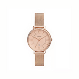 The Fossil Jacqueline Rose Gold Mesh Bracelet Quartz Watch ES4628 - 36mm