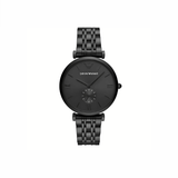 Emporio Armani Gianni T-Bar Black Stainless Steel Black Dial Quartz Watch for Unisex 43mm (AR11299)