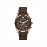 Emporio Armani Men's Chronograph Brown Dial 43mm Watch (AR5890)