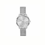Michael Kors Ladies Portia Stainless Steel Watch Silver Dial 36mm (MK3843)