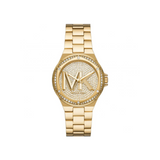 Michael Kors Women's Quartz Stainless Steel Gold Dial 37mm Watch (MK7229)