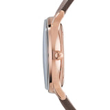 Emporio Armani Grey Dial Grey Leather Strap Watch for Gents 43mm (AR1723)