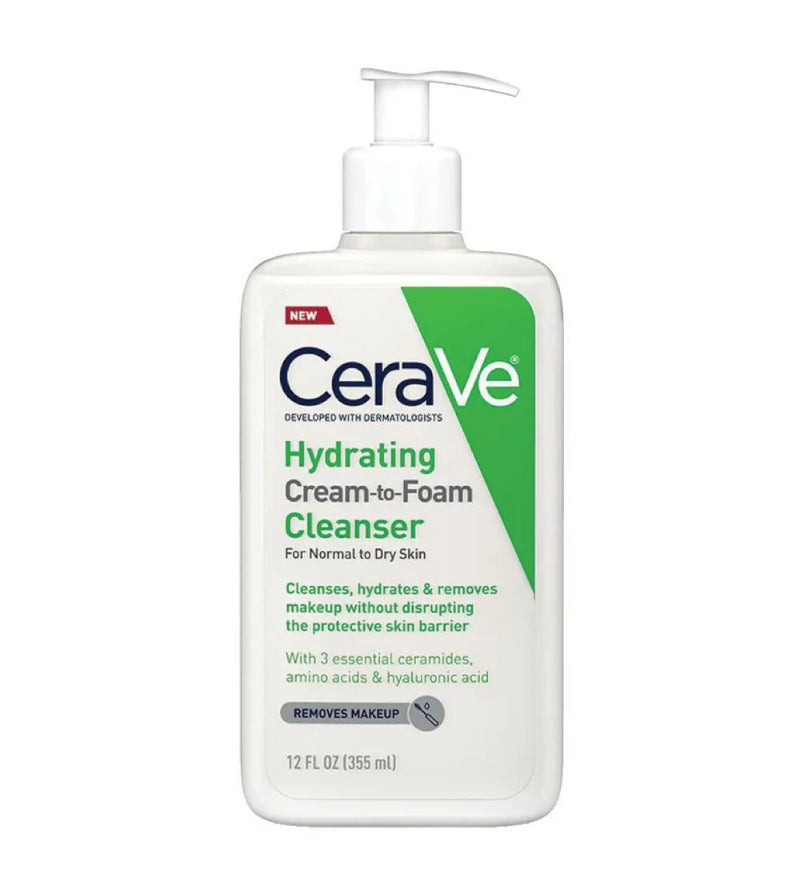 Cerave Hydrating Cream-To-Foam Cleanser For Normal To Dry-Variation Cerave Hydrating Cream-To-Foam Cleanser For Normal To Dry-Variation
