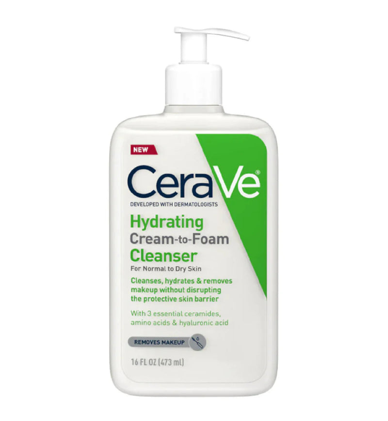 Cerave Hydrating Cream-To-Foam Cleanser For Normal To Dry-Variation Cerave Hydrating Cream-To-Foam Cleanser For Normal To Dry-Variation