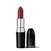 MAC Lustreglass lipstick sheer shine PDA (Bricky Red)