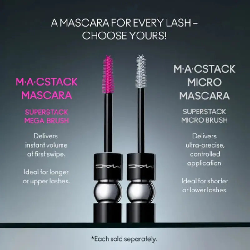 MAC MACStack Micro Brush Mascara Black 12ml MAC MACStack Micro Brush Mascara Black 12ml