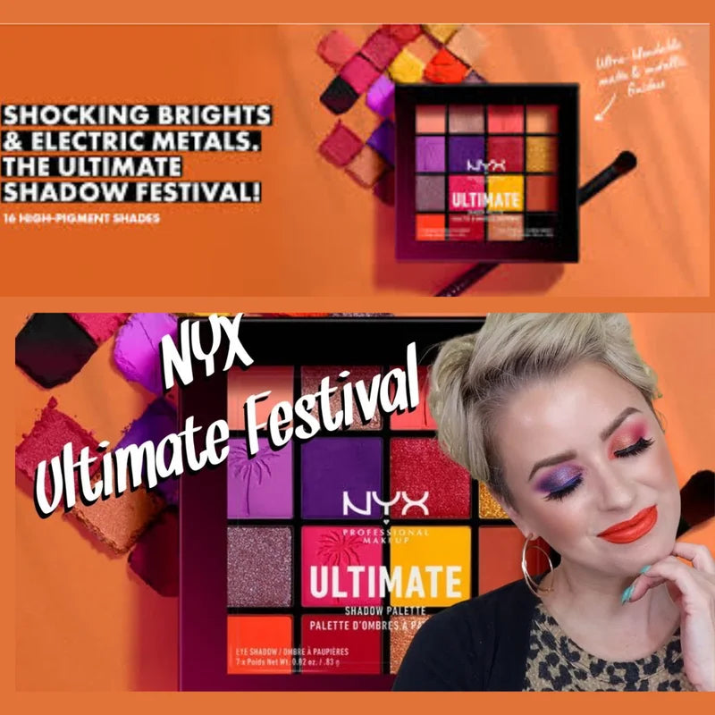 NYX PROFESSIONAL MAKEUP Ultimate Shadow Palette Festival Edition NYX PROFESSIONAL MAKEUP Ultimate Shadow Palette Festival Edition