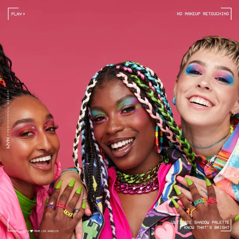 NYX Professional Makeup Ultimate Shadow Palette Vegan 16-Pan - I Know That's Bright NYX Professional Makeup Ultimate Shadow Palette Vegan 16-Pan - I Know That's Bright