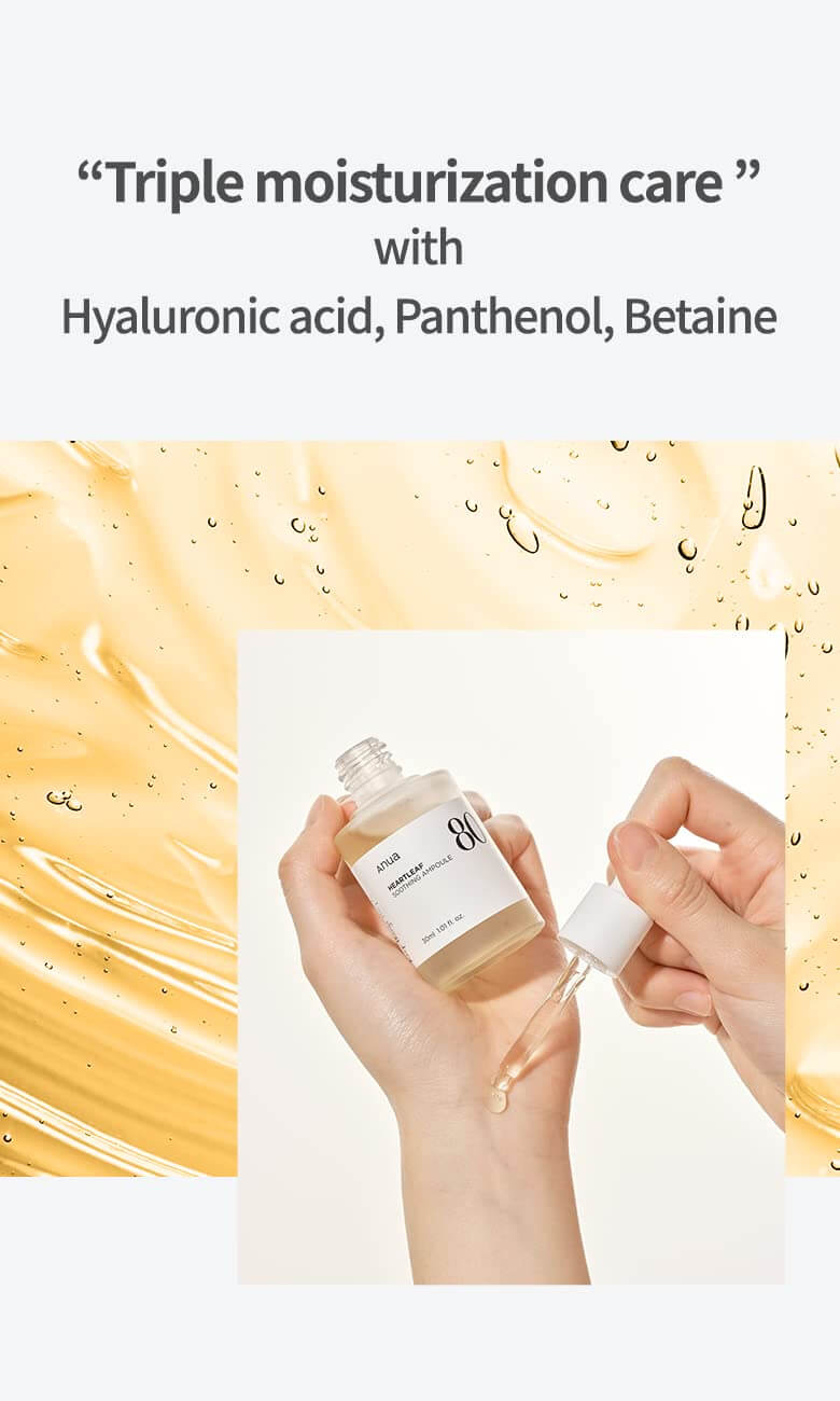Anua -Houttuynia Cordata 80% Moisture Soothing Ampoule