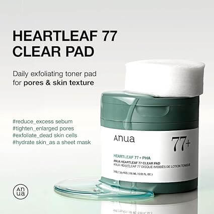 ANUA HEARTLEAF 77% TONER PADS