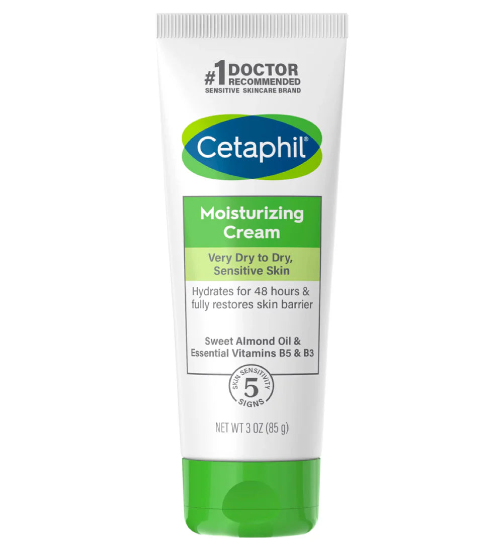 Cetaphil Moisturizing Cream for Dry and Sensitive Skin, Fragrance-Free, 85g