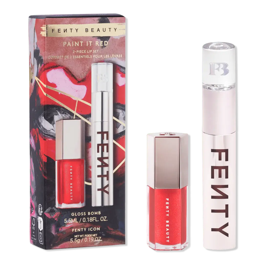 Fenty Beauty- Paint It Red 2-Piece Lip Set