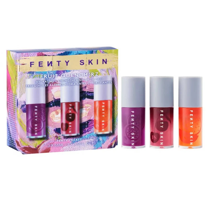 Fenty Beauty Skin Fruit Quench'rz Hydrating + Strengthening Lip Oil Trio