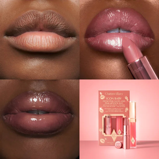 Charlotte Tilbury K.I.S.S.I.N.G Lipstick and Lip Gloss Duos Icon Baby