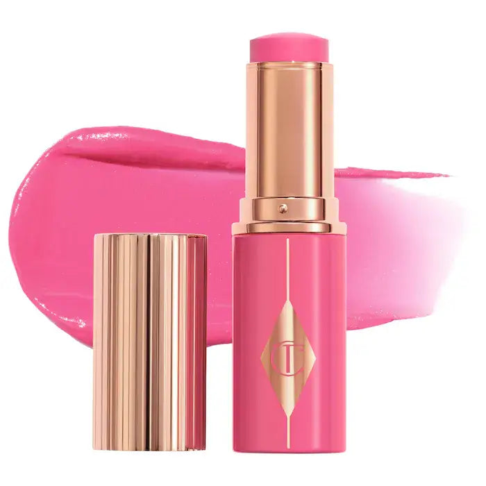 Charlotte Tilbury  Unreal Lip + Cheek Glow Blush Stick with Hyaluronic Acid