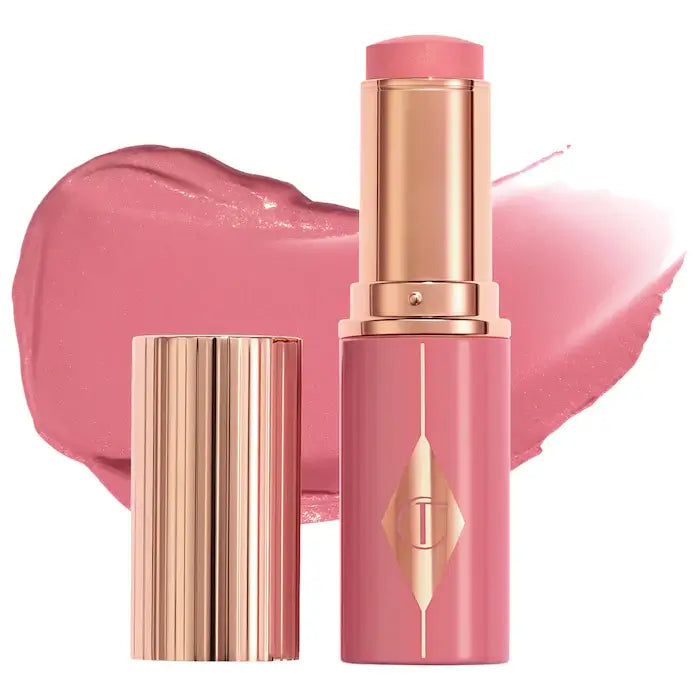 Charlotte Tilbury  Unreal Lip + Cheek Glow Blush Stick with Hyaluronic Acid