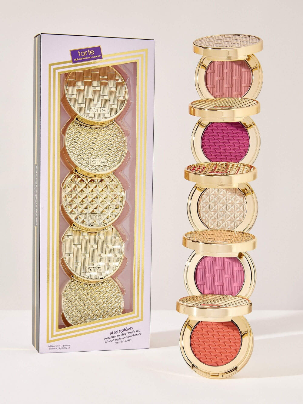 Tarte stay golden Amazonian clay cheek set