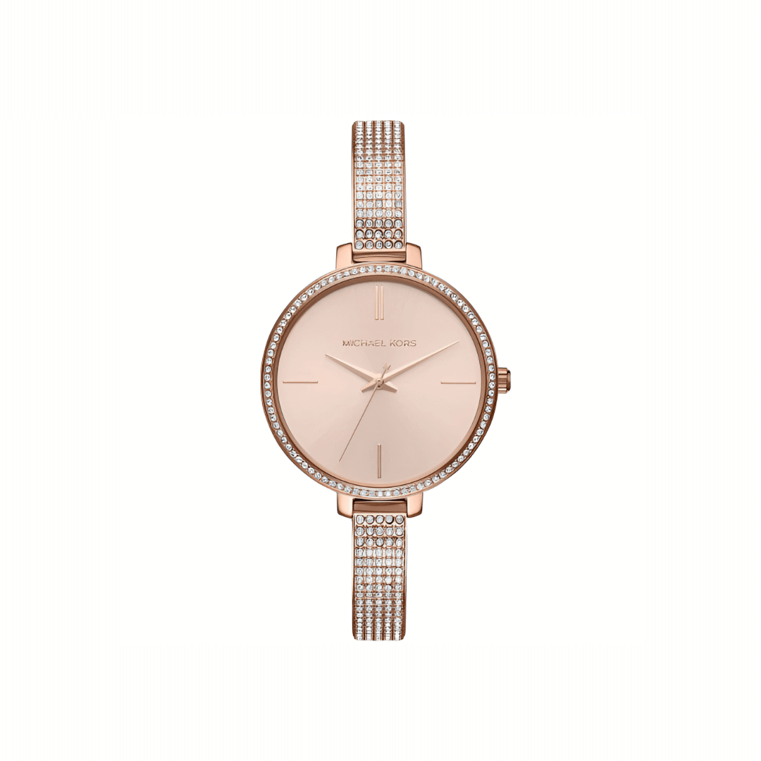 Michael Kors Women’s Quartz Stainless Steel Rose Gold Dial 36mm Watch (MK3785)