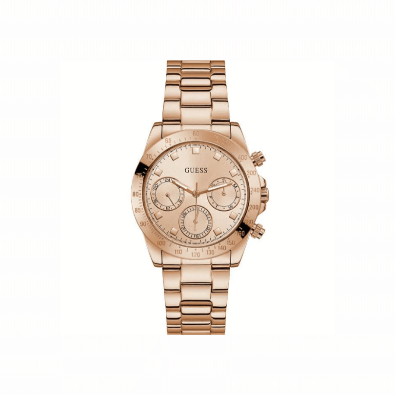 Guess Women's Stainless Steel Rose Gold Dial 36mm Watch (GW0314L3)