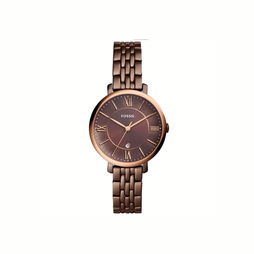 The Fossil Women's ES4275 Jacqueline Rose Gold Stainless Steel Watch - 36mm