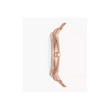 The Fossil Jacqueline Rose Gold Mesh Bracelet Quartz Watch ES4628 - 36mm