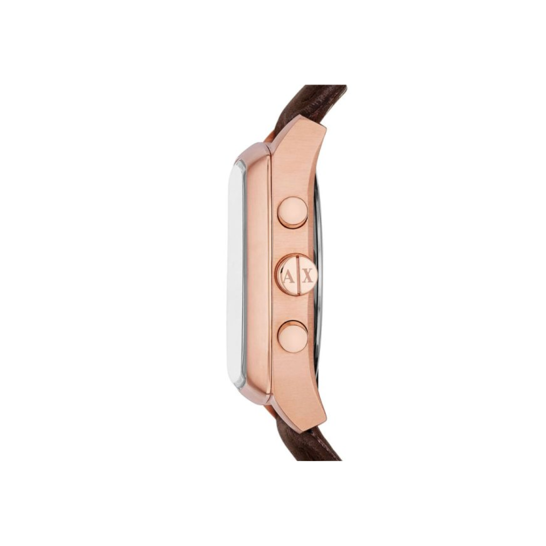 Armani Exchange Men's Quartz Brown Leather Strap 40mm Watch AX2252