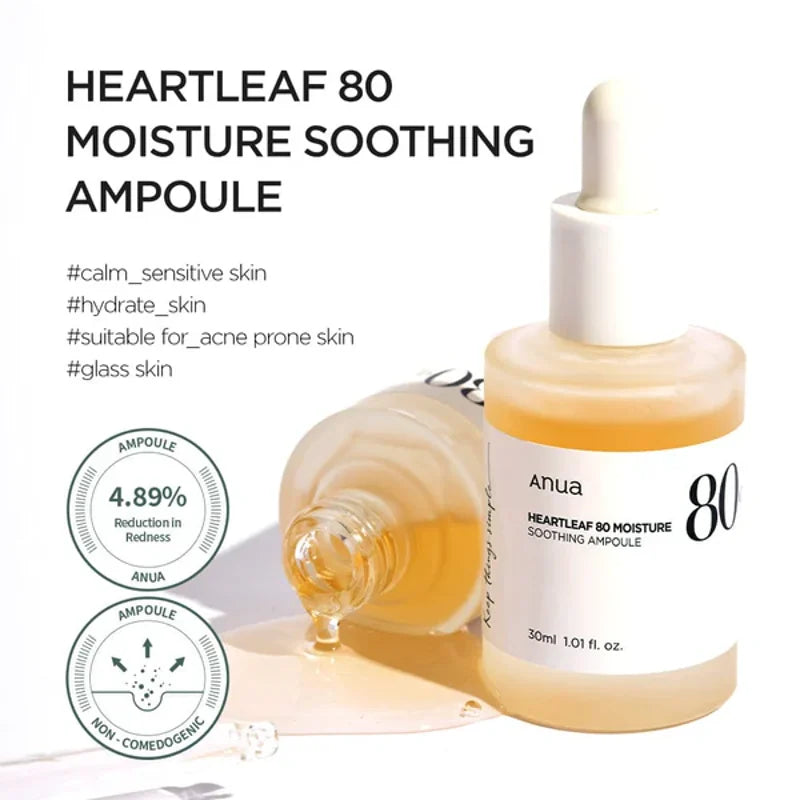 Anua Houttuynia Cordata 80% Moisture Soothing Ampoule
