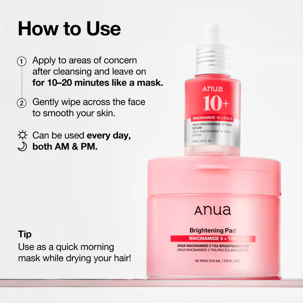 Anua Niacinamide 5% + TXA Brightening Pad (70 Sheets)