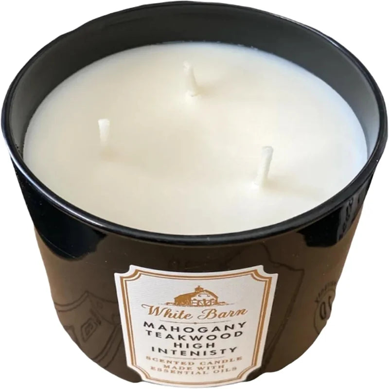Bath &amp; Body Works White Barn Mahogany Teakwood Intense – 3-Wick Candle