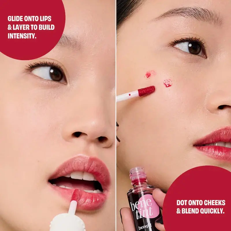 Benefit Cosmetics  Benetint Liquid Lip + Cheek Blush Stain