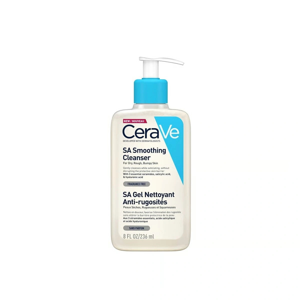 CeraVe SA Smoothing Cleanser for Dry Rough & Bumpy Skin 236ml