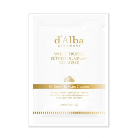 d'Alba White Truffle Return Oil Cream Cleanser 3ml Sachet