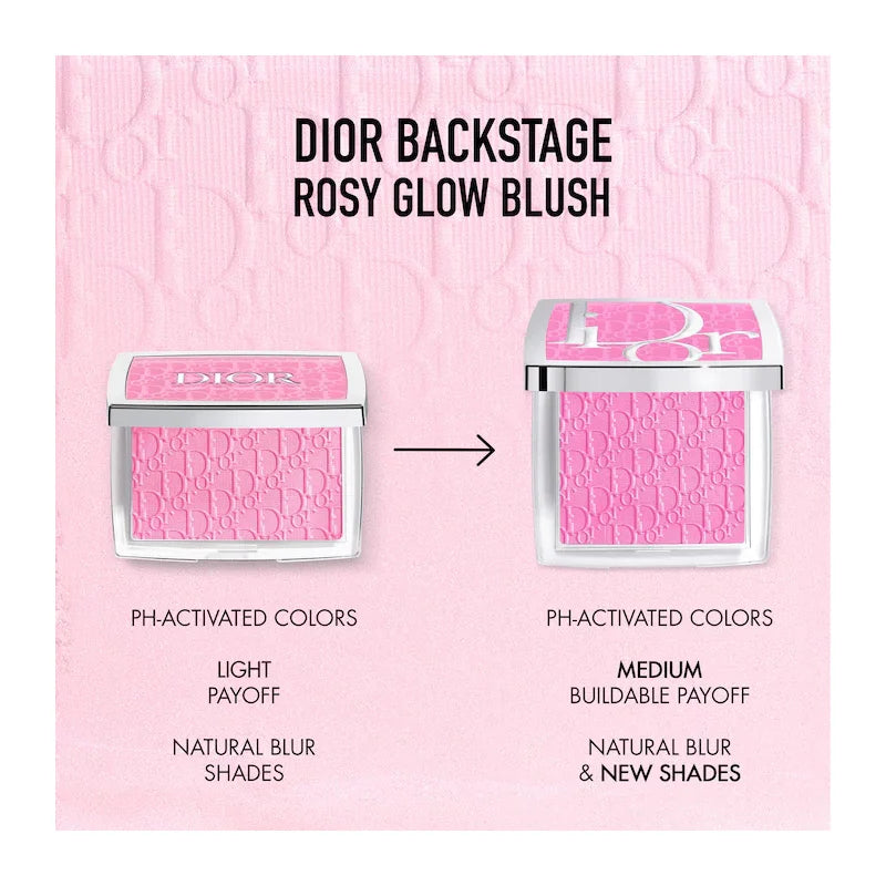 DIOR  Rosy Glow Powder Blush with PH activated 001 Pink