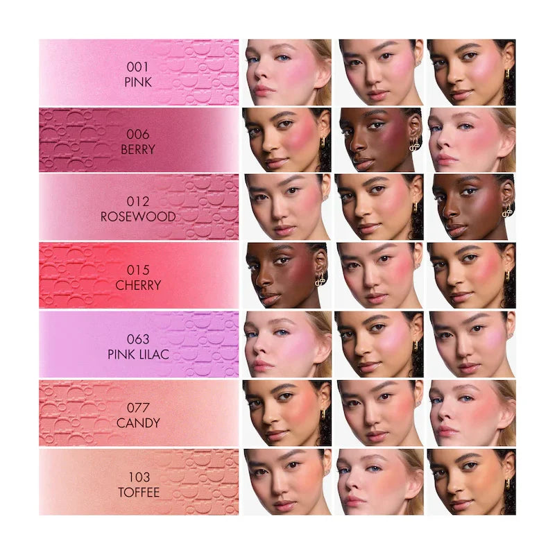 DIOR  Rosy Glow Powder Blush with PH activated 001 Pink