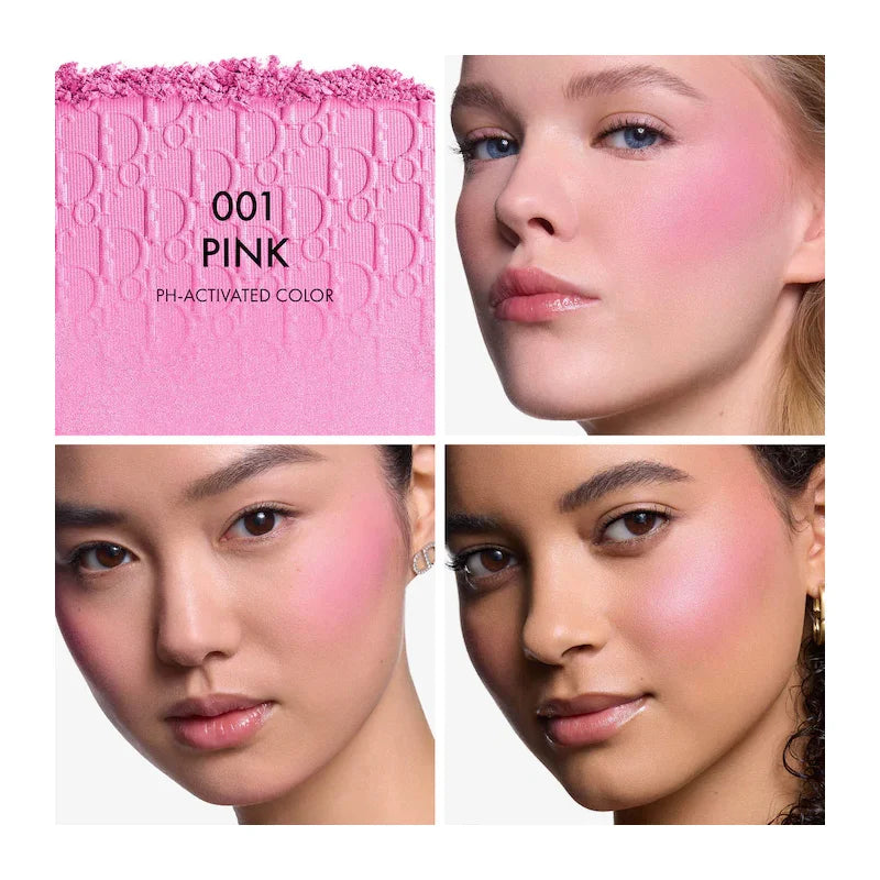 DIOR  Rosy Glow Powder Blush with PH activated 001 Pink