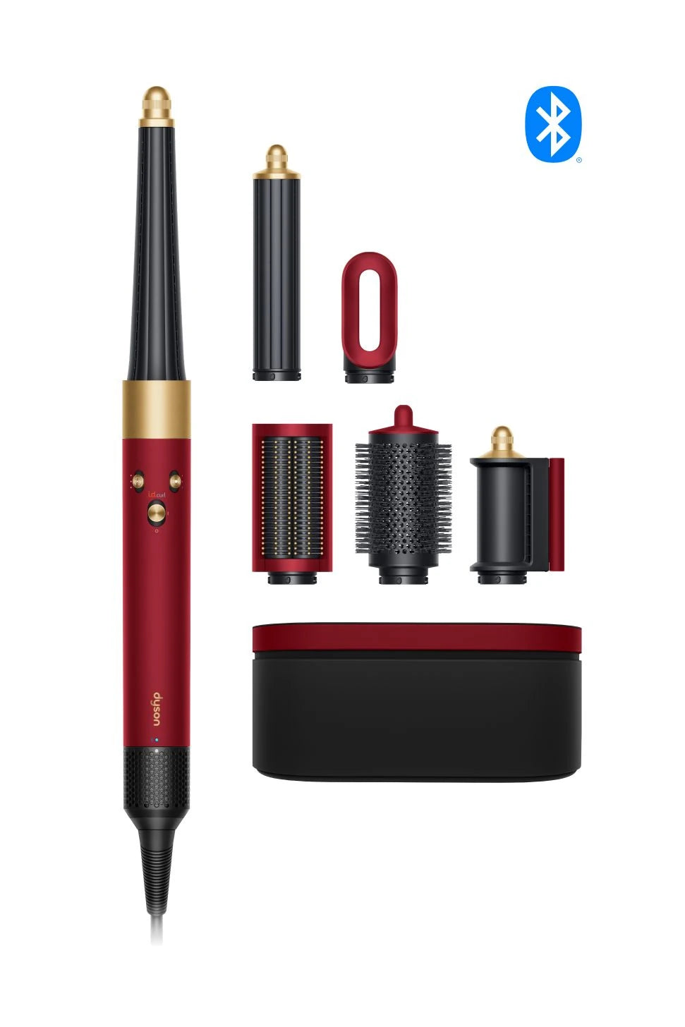 Dyson Airwrap i.d.™ Multi-Styler and Dryer – Straight+Wavy (Red Velvet/Gold)