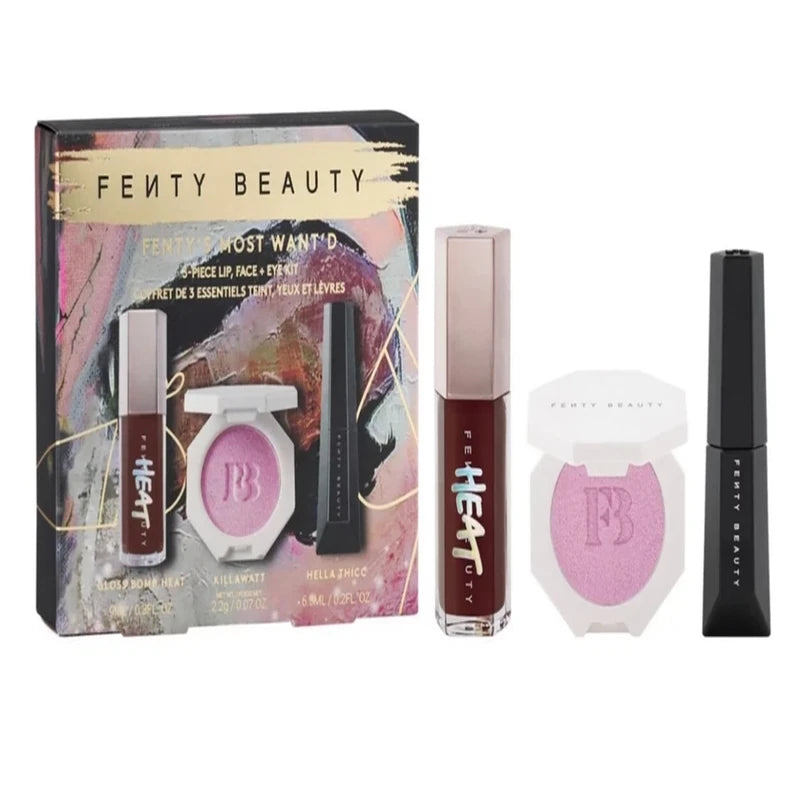 Fenty Beauty- Fenty's Most Want'd 3-Piece Lip, Face + Eye Kit