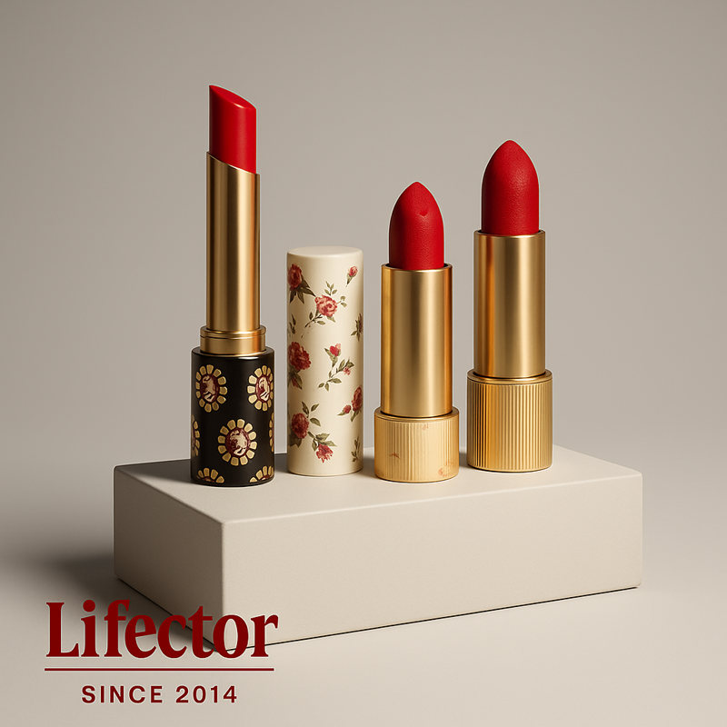 GUCCI Rouge à Lèvres Mat Lipstick I  Goldie Red 25