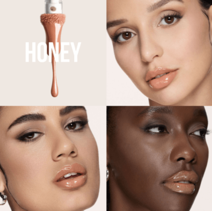 HUDA BEAUTY  Faux Filler Shiny Non-Sticky Lip Gloss